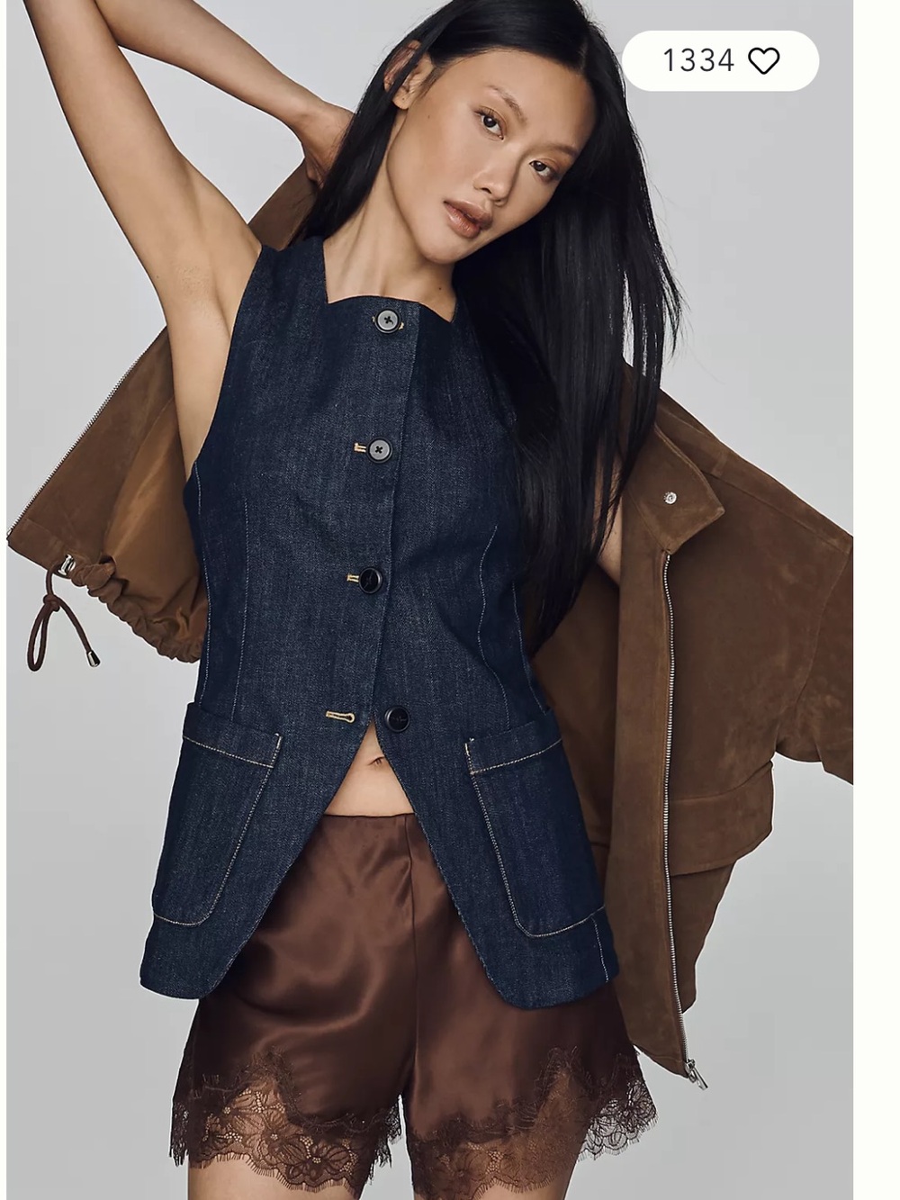 Maeve Denim Vest